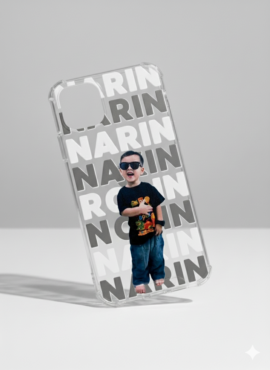 ตัวอย่างเคสลายตัวอักษร